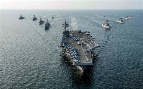 Wallpaper Uss Ronald Reagan Carrier Navy Battleship Weapons Sea