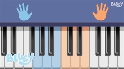 Learn The Bluey Theme Song On Piano Bluey Chords Chordify