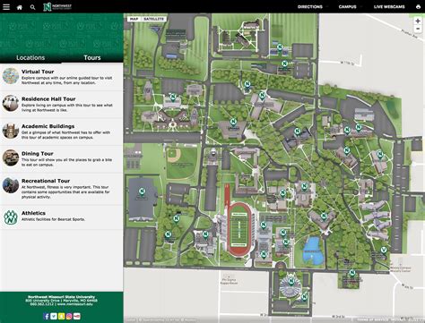 Northwest Missouri State University Campus Map On Behance