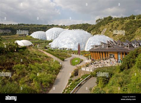 General Scenic Of Biomes And Gardens Eden Project Bodelva St Austell
