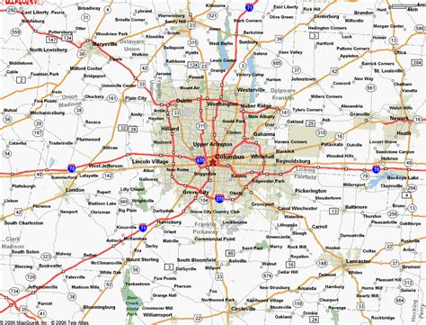 Map Of Columbus Ohio Suburbs Maps Of Ohio