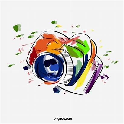 Camera Clipart Colorful Clip Transparent Psd Pngtree