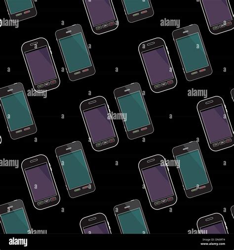 Seamless Smartphones Pattern Stock Vector Image And Art Alamy