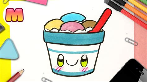 Como Dibujar Un Helado Kawaii Dibujos Kawaii Faciles Aprender A