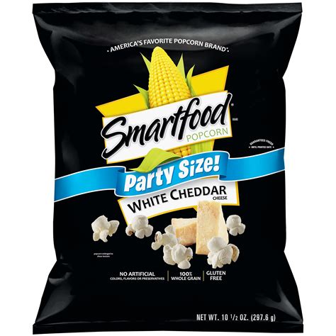 Smartfood Party Cheese Cheddar White Size Popcorn 105 Oz Bag