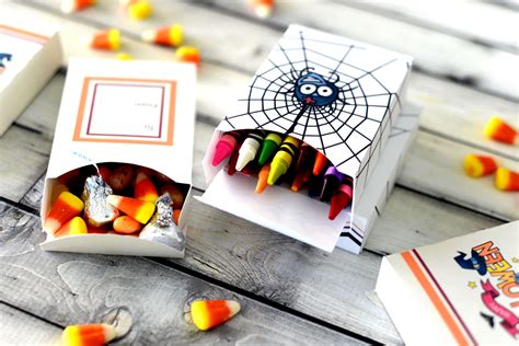 Free Halloween Treat Boxes Ministering Printables