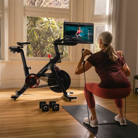 Peloton Exercise Bike With Indoor Cycling Classes Streamed Live And On