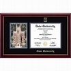 Duke® Campus Scene View Edition Diploma Frame | Duke Stores
