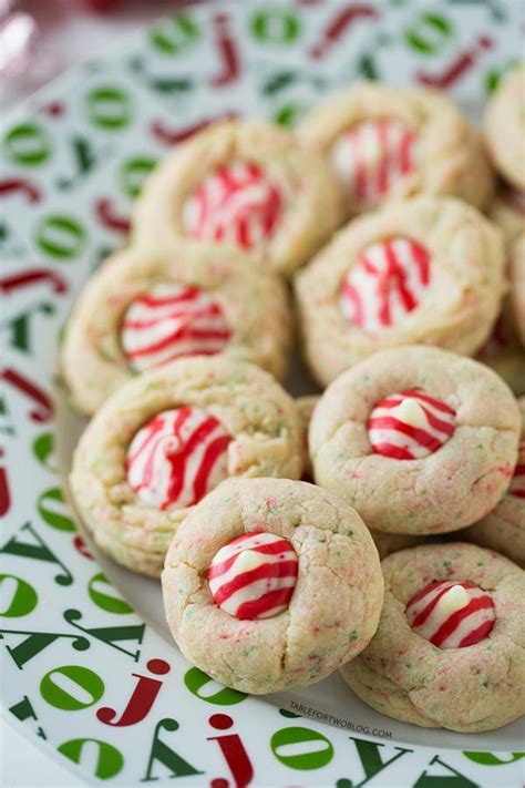 Sugar Cookie Candy Cane Blossoms From Christmas