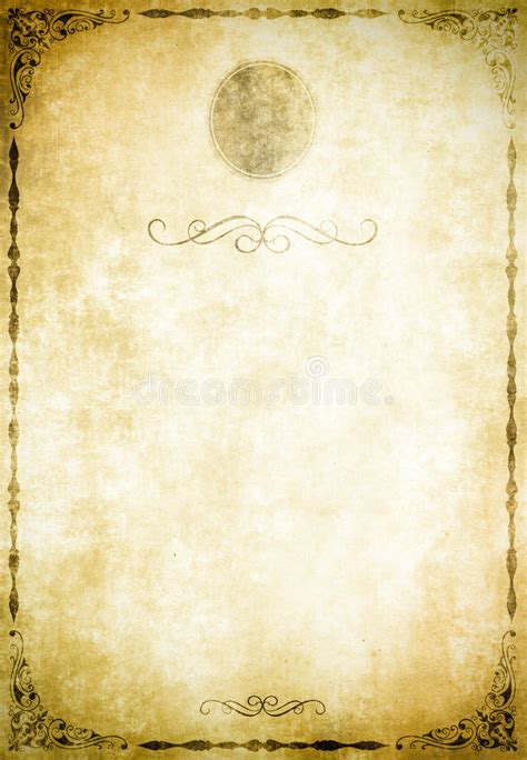 241 Old Paper Backdrop Old Fashioned Decorative Border Stock Photos