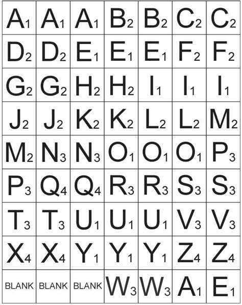 Printable Scrabble Letters Spelling Words Printable Scrabble Tiles