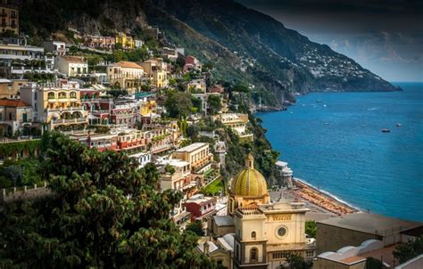 Wallpaper Sea Landscape Coast Building Italy Bay Italy Campania
