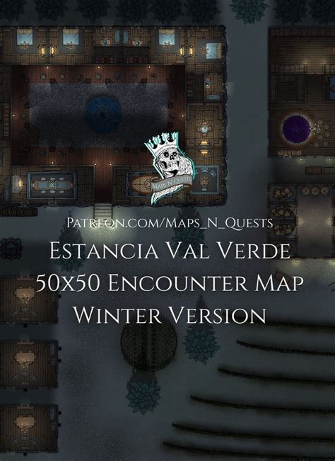 The Estancia Val Verde 50x50 2 Story Encounter Map Pack By Maps N