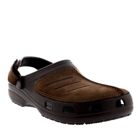 Mens Crocs Yukon Mesa Clog Comfort Leather Summer Holiday Sandal Shoes