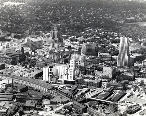 Aerial View Of Downtown Akron Ohio Ohio Travel Akron Ohio Ohio