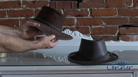 How To Shape And Stretch An Outback Leather Hat Youtube