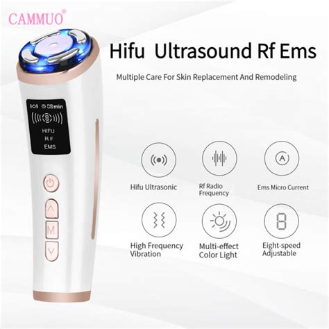 【buy 1 get 1】cammuo mini hifu facial machine 3 0 ultrasound rf ems pulse facial beauty device