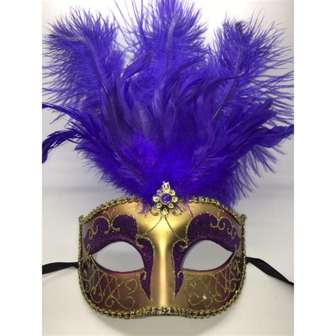 Purple And Gold Mardi Gras Mask Streets Of Orleans
