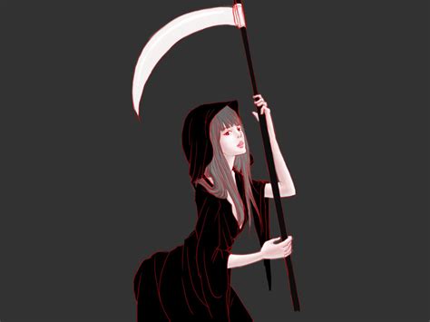 Grim Reaper Girl By Eunbyul Kwak On Dribbble