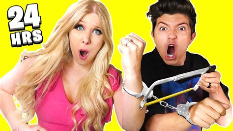 Handcuffed To My Wife For 24 Hours Challenge Youtube