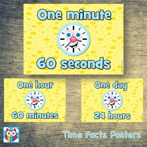 Time Facts Posters Primary Classroom Resources