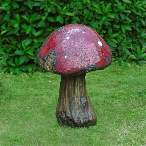 They're whimsical, fun to create, and will make any backyard or garden even more inviting. New Mosaic Mushroom 2 ft Red Outdoor Garden Backyard ...