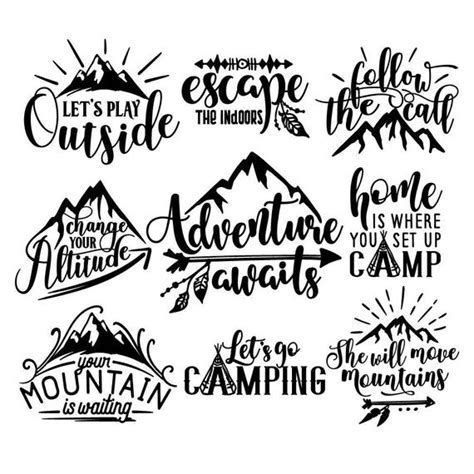 Image result for Free Camping SVG Files for Cricut | Cricut, Lettering, Svg