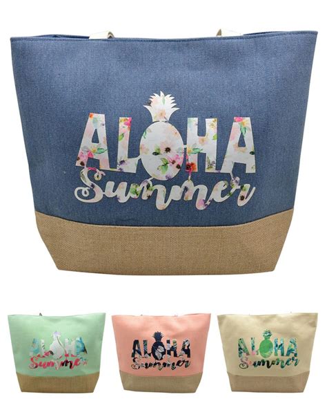 Bag ALOHA Flower And Pineapple Design Mora Mora Supplier