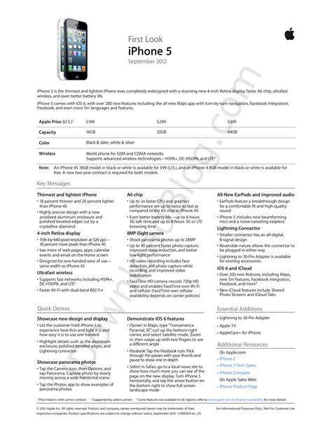 Take A Look At Apples Official Iphone 5 And Ios 6 Training Documents
