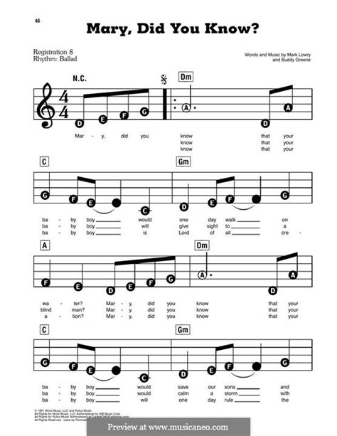In order to continue download or access full sheet music of mary did you know piano you need to signup. Mary, Did You Know? by B. Green - sheet music on MusicaNeo