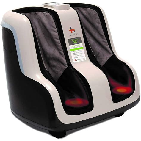 Human Touch Reflex Sol Foot And Calf Shiatsu Massager Machine With Heat Therapy Kneading Deep