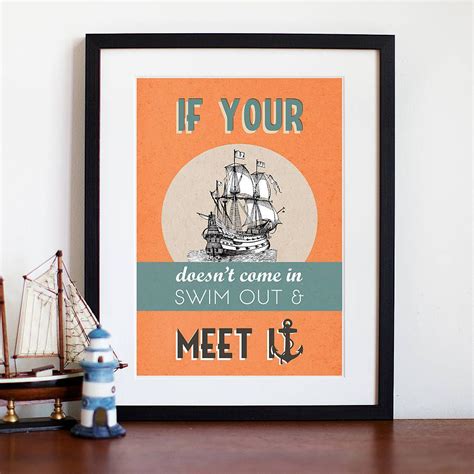 Inspirational Quote Print Quote Prints Nautical Quotes Poster Prints