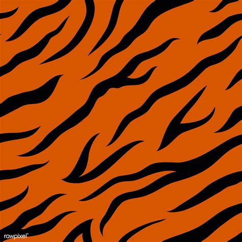 Tiger Stripes Seamless Vector Pattern Free Image By