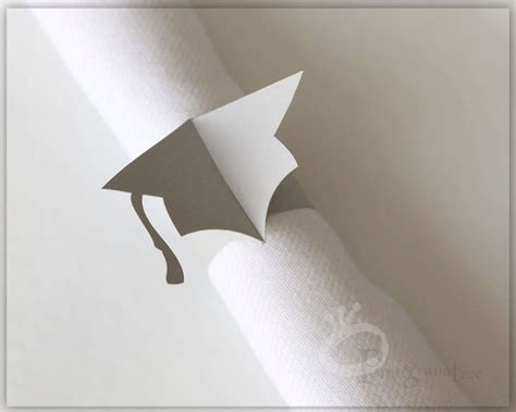 Graduation Party Decor College Colors Paper Napkin Rings
