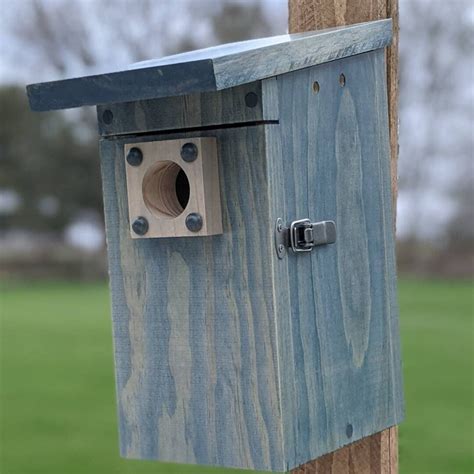 Bluebird And Tree Swallow Nesting Box Birdhouse Etsy