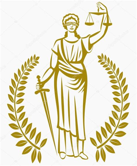 Señora Justicia Diosa Griega Themis Igualdad Un Juicio Justo Ley