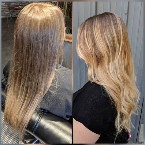 Before And After Balayage 💕 She Came In With Some Super Grown Out