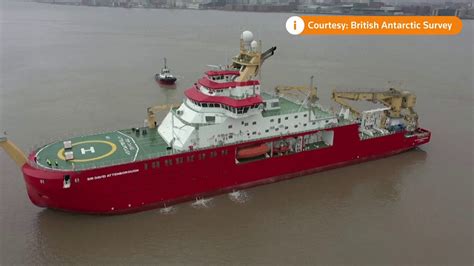 Polar Ship The Sir David Attenborough Sets Sail For Sea Trials Youtube