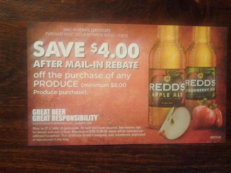 Reds Mail In Rebate Apple Cider