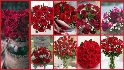 Beautiful And Latest Red Roses Flower Bouquet Youtube