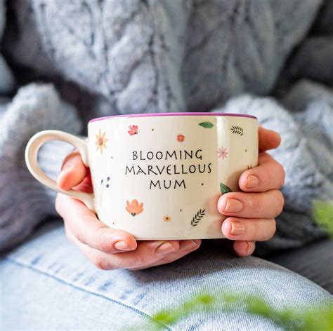 Blooming Marvellous Handmade Floral Mug By Kate Ceramics