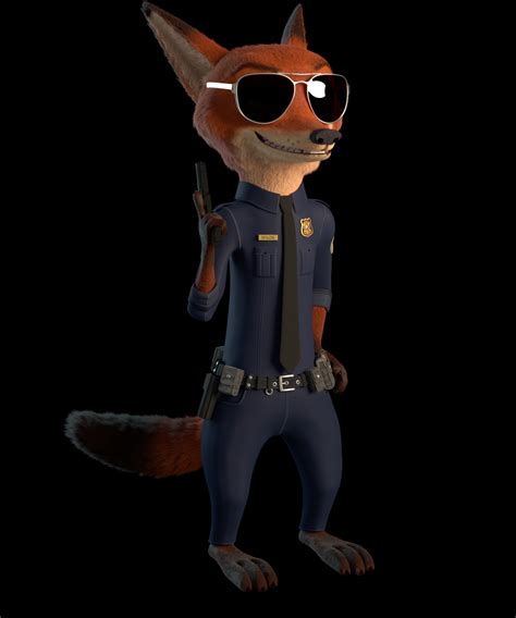 Zootopia Nick Wilde Police 3d Model By John2903 On Deviantart