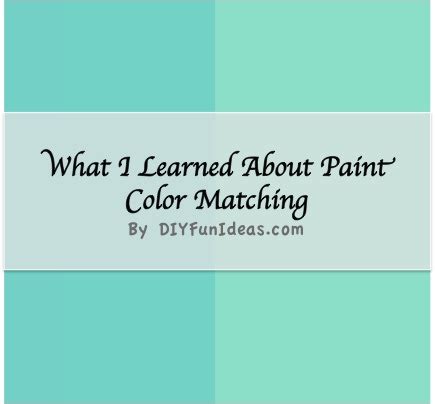These paint color apps will help you visualize your dream home. What I Learned About Paint Color Matching - Do-It-Yourself ...