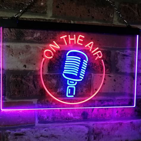 On The Air Studio Recording Dual Color Led Neon Sign St6 M2028 Etsy