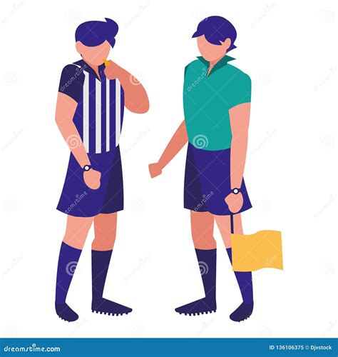 Soccer Referees Design Stock Vector Illustration Of Hand 136106375