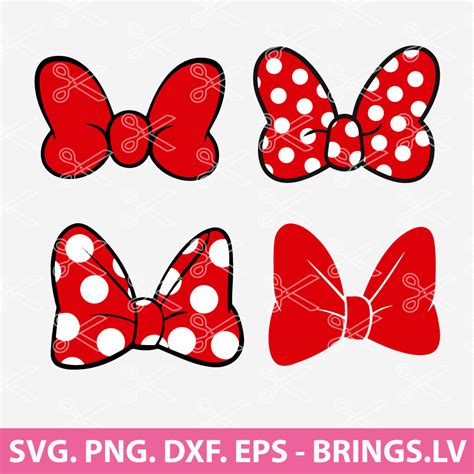 Minnie Bow SVG Minnie Mouse Bow SVG Minnie SVG PNG DXF EPS