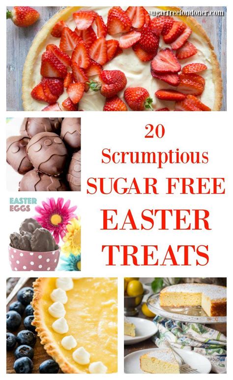 We skimmed the calories and fat from a traditional fruit pizza to create one with about half the calories, fat and cholesterol. 20 Scrumptious Sugar-Free Treats for Easter | Sugar free ...
