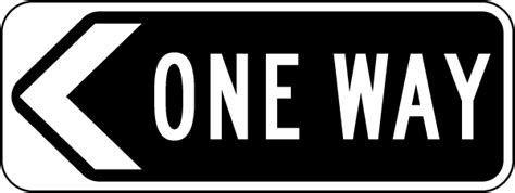 Left Directional One Way Sign Shop Now W Fast Shipping