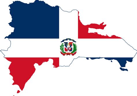 Flag Map Of Dominican Republic Symbol Hunt