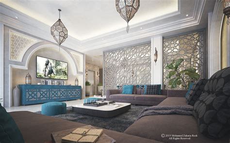 Arabic Modern Interior On Behance Room Interior Design Luxury Homes